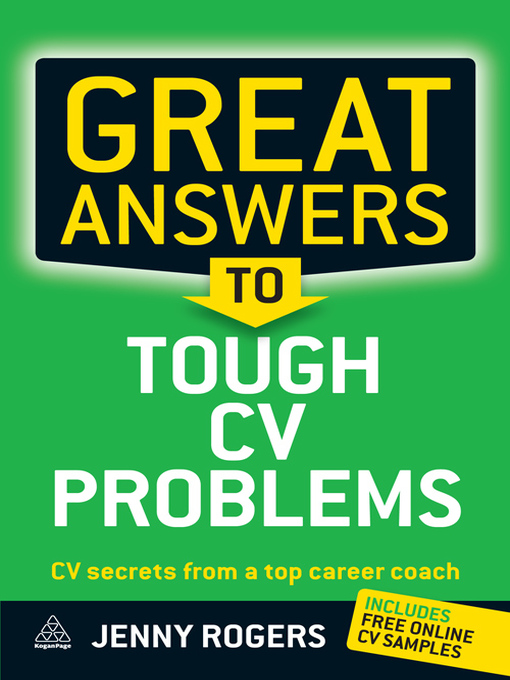Title details for Great Answers to Tough CV Problems by Jenny Rogers - Available